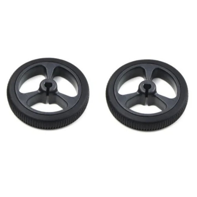 Picture of 34mm Robotic N20 Wheel MiniQ 3PI 34mm D-Axis Shaft N20 Motor Wheel & Rubber Tire 34×6.5mm N20 Gear Motor Wheel 3V 6V 12V Low Speed SDT 3PI miniQ Car Wheel For N20 Motor