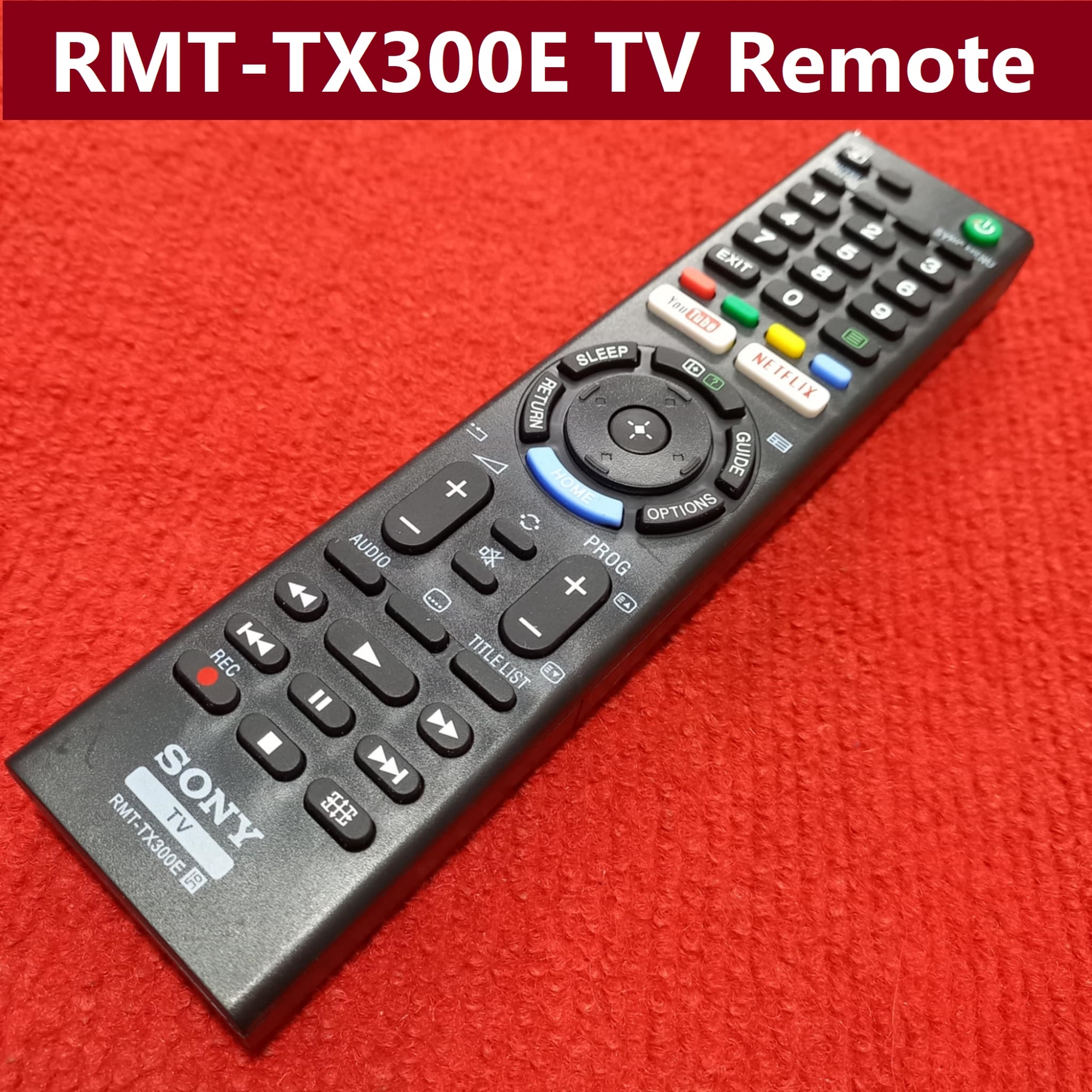 Picture of RMT-TX300E TV Remote Controller Smart LCD TV Remote TV Smart TV Remote RMT-TX300E Remote Control TV Remote For SO-NY LED TV Remote NETFLIX YouTube