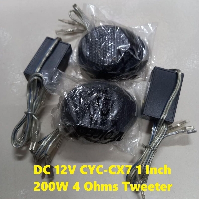 Picture of CYC-CX7 Tweeter 1 Inch Tweeter Dome Speaker 200W Tweeter Horn Speaker 4 Ohms Tweeter 12V 1 Inch 200W Dome Tweeters For Amplifier Home Theater Car Horn Audio Amplifier