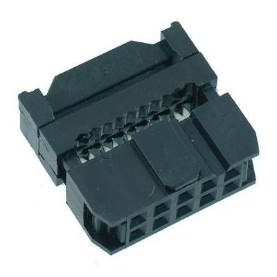 Picture of FEAMLE IDC Socket FC-10P 2.54mm Pitch IDC Connector 10 Pin Cable Socket 10P Female Header IDC Cable Connector 10Pin 2x5 Female Socket