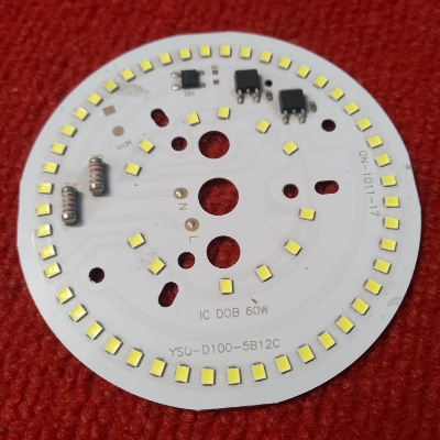 Picture of Round WHITE 60W DIRECT AC 220V 60Watt LED Light Bulbs 96mm 60Pcs White SMD LED Light Board 220V SMD LED Light Plate SMD LED Light 60W