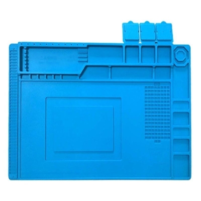 Picture of 18x12 Inch S160 Magnetic Insulation Silicone Soldering Iron Mat 18×12 Inch Pad Heat Resistant Soldering Mat Silicone Mate Pad For Table Watch Cellphone Laptop Repair Tools