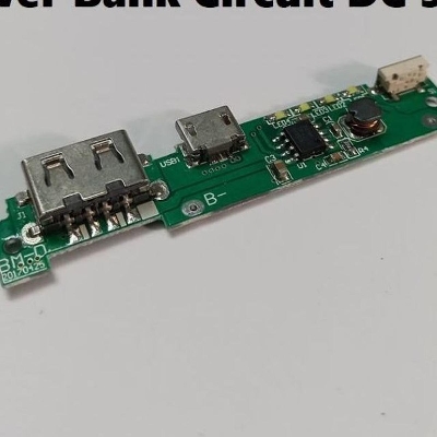 Picture of SINGLE USB Power Bank Circuit With LED Indicator Input DC 5V 1A Micro USB Socket Output DC 5V 1A BMS Protection Lithium Battery 3.7V 14500 18650 Battery Mobile Phone Charging Module