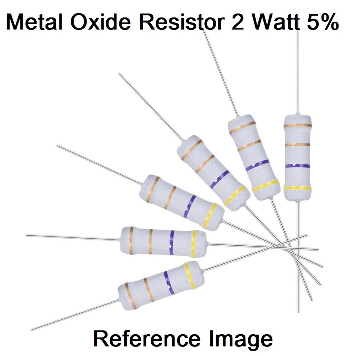 Picture of 10Pcs- 2Watt 68K Ohm Resistor Power Resistor 2W 68K Ohm Metal Film Resistor 68K Ohm Resistor 2 Watt Metal Oxide Film Axial Lead ±5% Tolerance Passive Components 2Pin Leads
