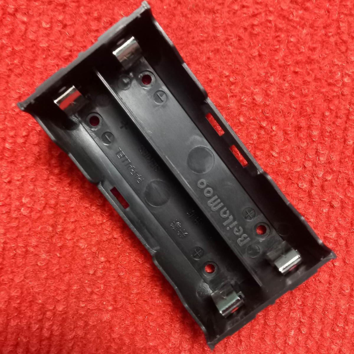 Picture of 2 Tank 18650 Pc4 P.C.B Mounting Type Rechargeable Battery Holder Two Cell Plastic Storage Box Case With Leads 18650 Model Batteries Fit Series-Parallel Connections - Multi Plug