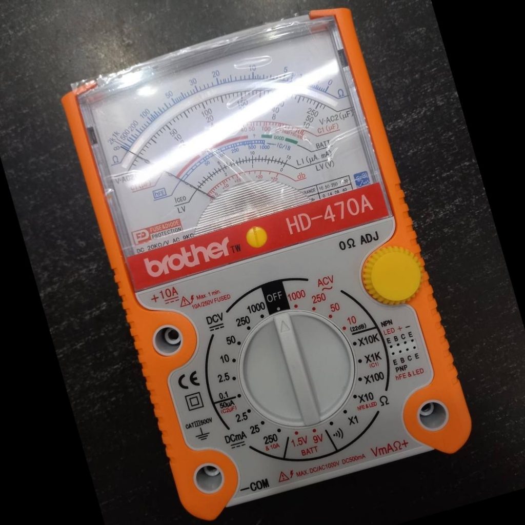 Picture of BROT-HER HD-470A Analog Multimeter Mechanical High Accuracy Linear Pointer Professional Avometer Tester AC DC Voltmeter Buzzer Ohm Battery Test Tool AC/DC AVO Amp Volt Ohm Meter Tools