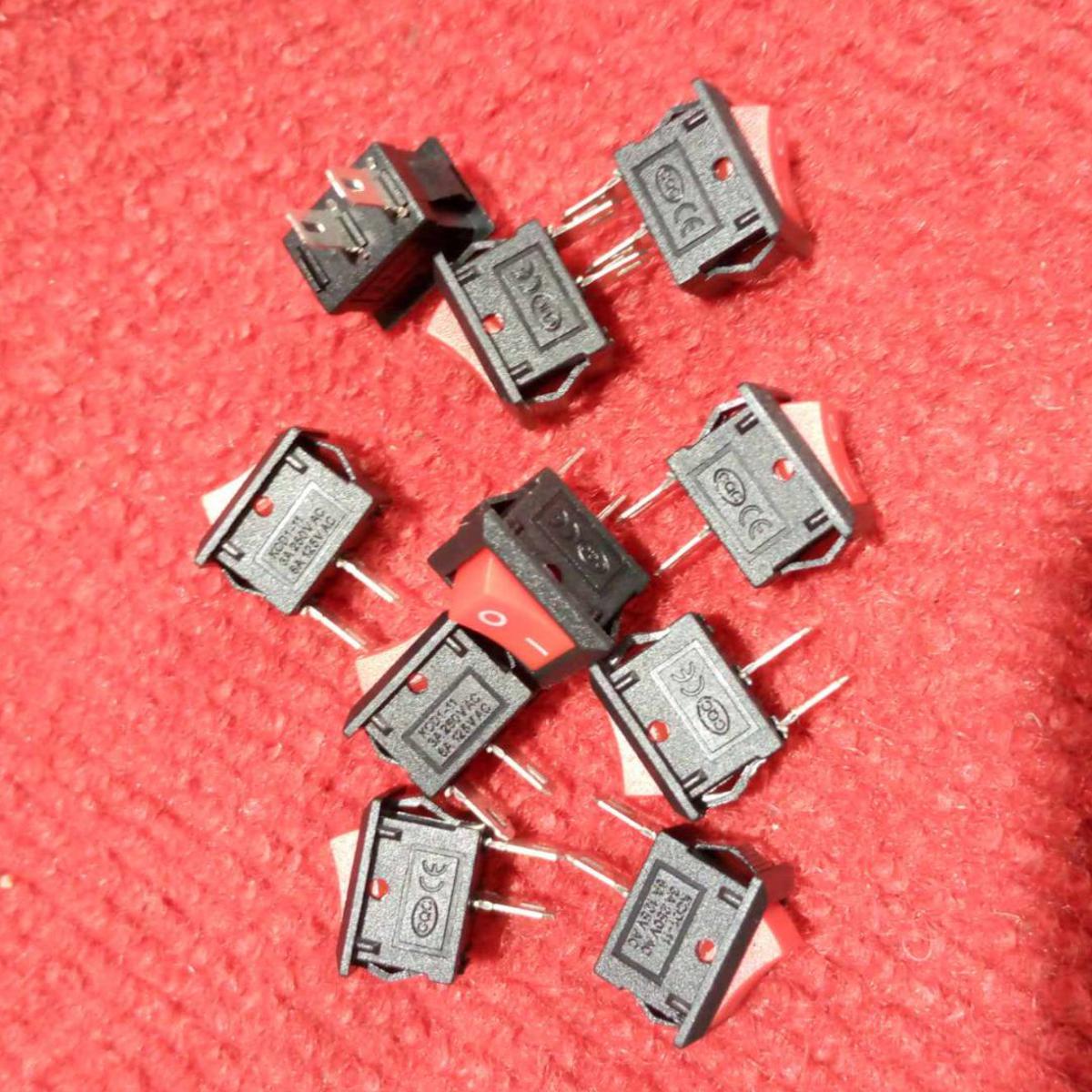 Picture of 10Pcs - KCD1-11 Rocker Switch 2 Pin 3A 250VAC 2 Positions SPDT ON OFF Boat Rocker Switch Micro Rocker Switches - Minimalistic Sophistication