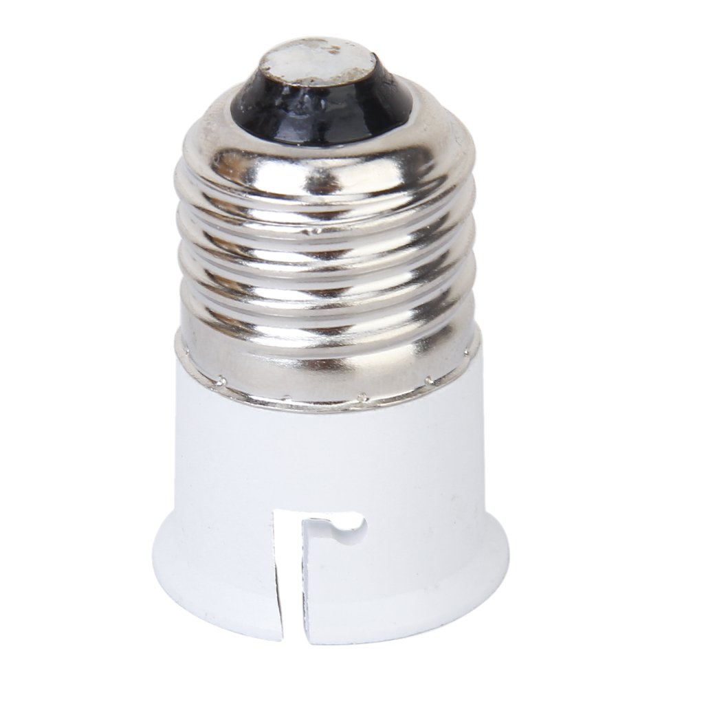 Picture of 2Pcs- E27 To B22 Converter Electric Light Bulbs Converter Patch To 2 Pin Holder Converter Lamp Holder LED Light Holder Converter E27 Patch Converter To B22 Pin Type Holder