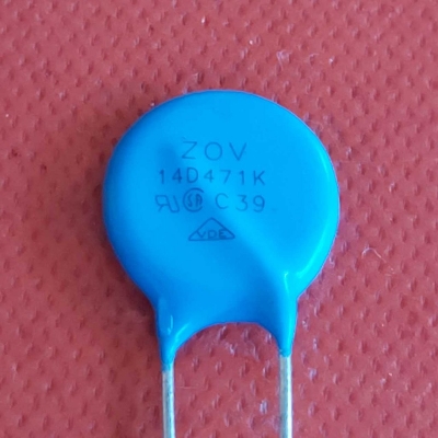 Picture of 2Pcs- MOV 14D471K MOV 14D-471K Disk Type Metal Oxide Varistor ZOV For Power Supply ZOV 2 Pin Leads 14D471 MOV