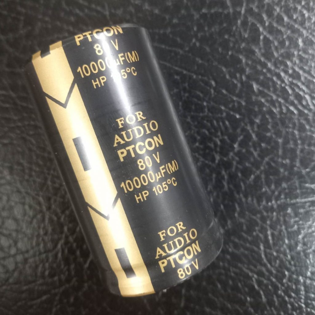 Picture of PTCON Better Quality 10000uF 80V Capacitor RADIAL Electrolytic Capacitor 10000uF Capacitor 80V 10000uF Radial Polarized Aluminum Electrolytic Capacitors 2 Pin Leads For Welding Machine