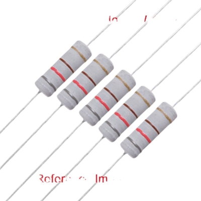 Picture of 10Pcs - 2W 820K Resistor 820K 2W Resistor Metal Film Resistor 820K 2W Resistor Metal Oxide Film Resistor Axial Leads 820K 2 Watt Resistor ±5% Tolerance 2 Pin Leads