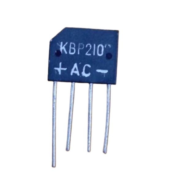 Picture of 3Pcs - KBP210 AC Bridge Rectifier Diode 1000V 2A KBP210 Bridge Rectifiers IC Diode 4 Pin Leads Chip For Generator Motor