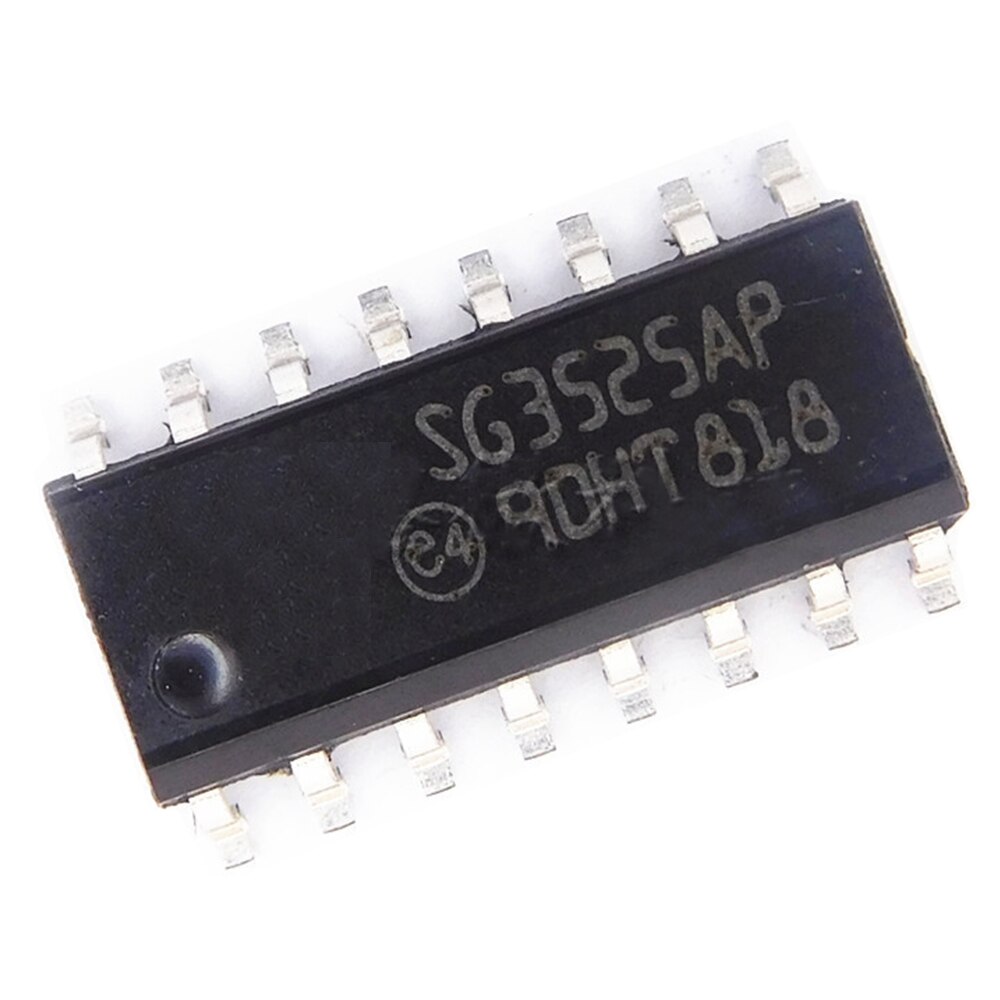 Picture of SMD SG3525 IC 3525 PWM IC KA3525 PWM Regulating Pulse Width Modulator IC PWM 16 Pin Leads SMD-16 Dual In Line Package Chip SMD SG3525 IC