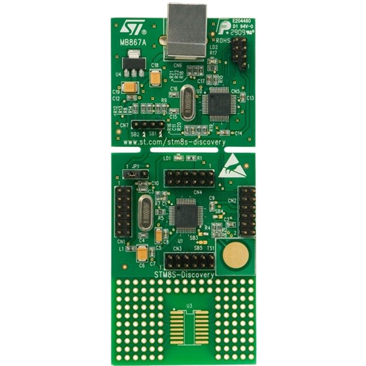 Picture of STMicroelectronics STM8S Discovery Electronic Development Board STM8S Development Board Adapters Discovery Board