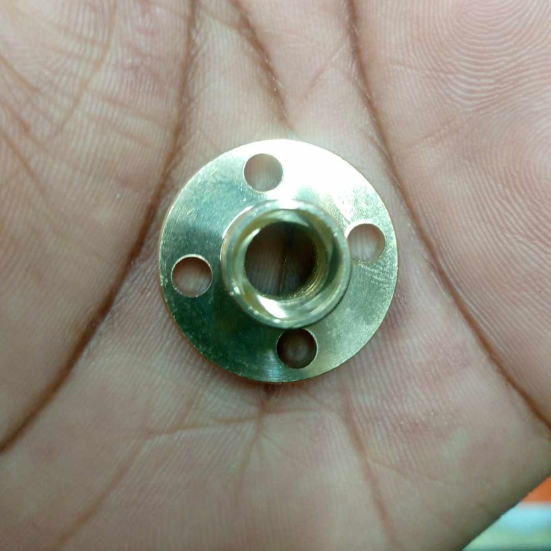 Picture of T6 8mm Copper Screw Nut For 3D Printer Stepper Motor Thread Lead Screw CNC Parts