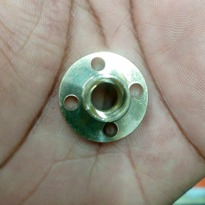Picture of T6 8mm Copper Screw Nut For 3D Printer Stepper Motor Thread Lead Screw CNC Parts