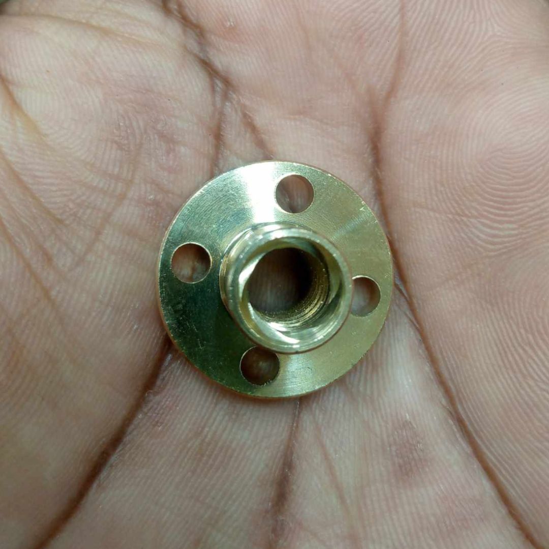 Picture of T6 8mm Copper Screw Nut For 3D Printer Stepper Motor Thread Lead Screw CNC Parts