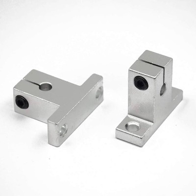 Picture of 2Pcs- SK8 Linear Rail Shaft Support Bracket 8mm Bore SK8 8mm Linear Bearing Rail Support XYZ Shaft Table CNC Bracket Linear Rail Shaft Rod Support End Support Shaft