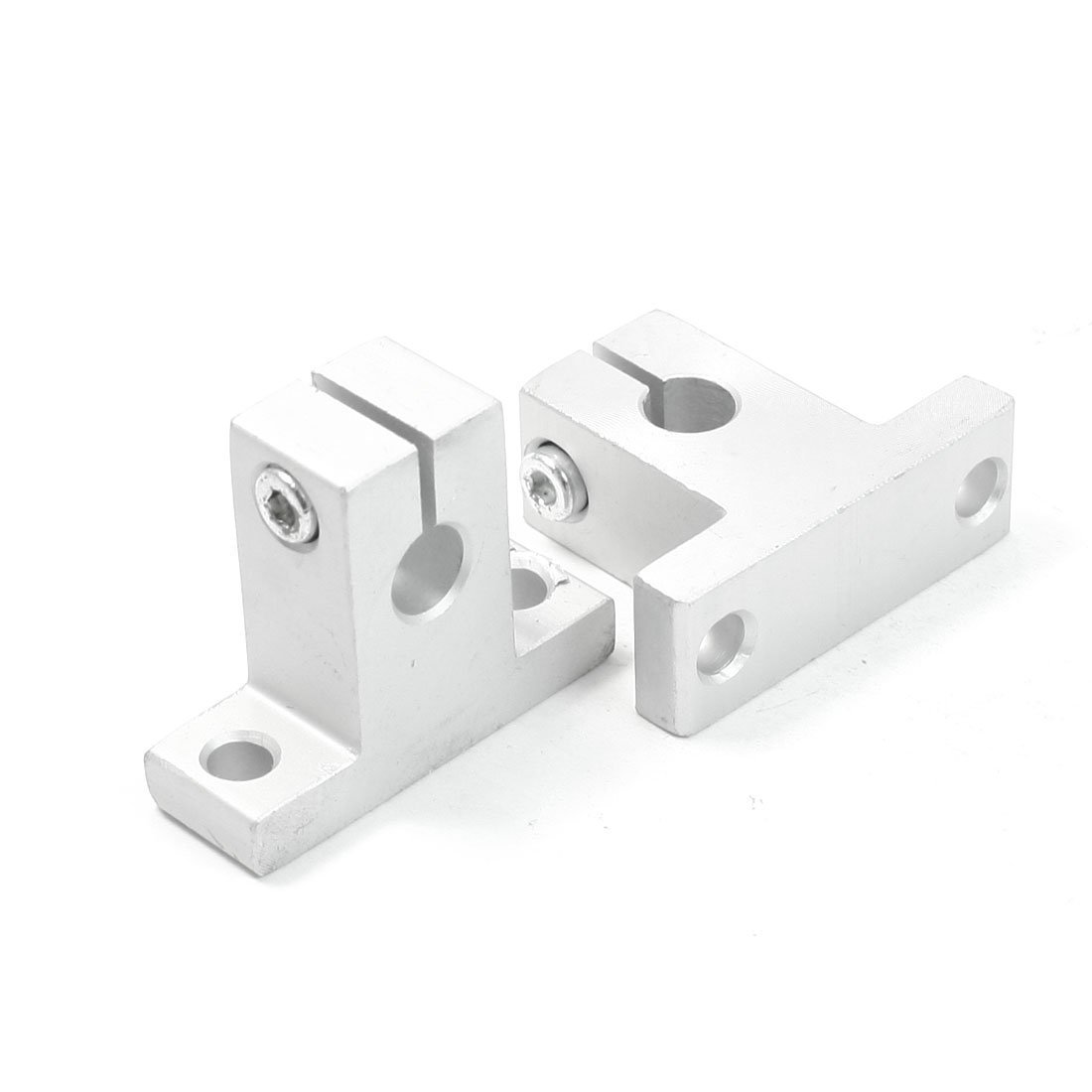 Picture of 2Pcs- SK8 Linear Rail Shaft Support Bracket 8mm Bore SK8 8mm Linear Bearing Rail Support XYZ Shaft Table CNC Bracket Linear Rail Shaft Rod Support End Support Shaft