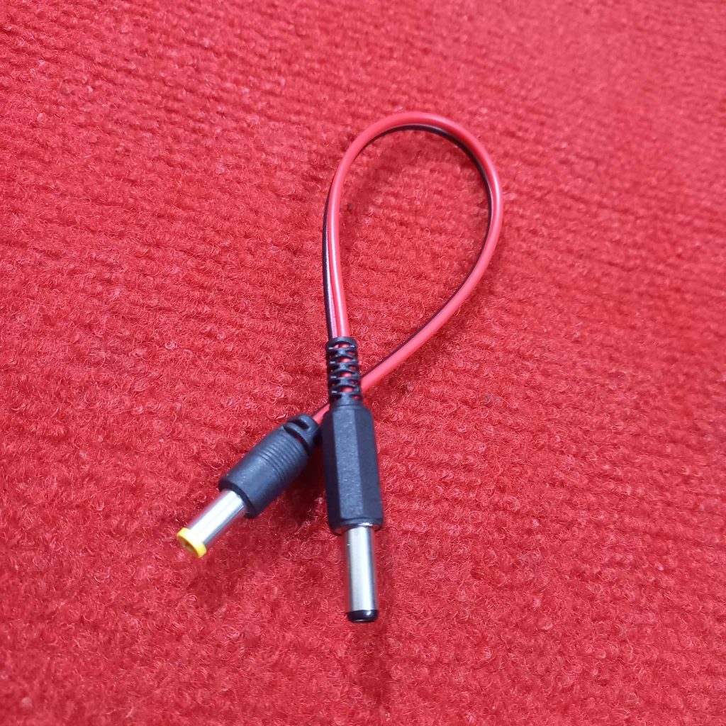 Picture of 2Pcs -  Male-Male 2.1mm Jack Connector 2.1mm Male DC Power Input Output Jack 5V 12V 24V 2.1mm Male Jack Connector DC Power Jack 2.1mm Male To Male Power Jack DC Connector With Cables 