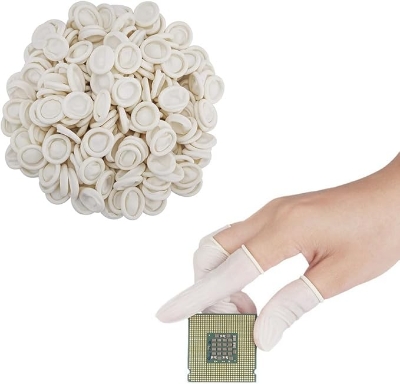 Picture of 5Pcs - Medium Finger Gloves Disposable Finger Covers Protection Finger Cots Finger Protectors For Finger Tips Finger Sleeve Thumb Protector Fingertip Protector Thumb Cover Tools Sets