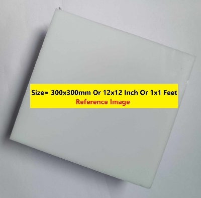 Picture of WHITE 4mm Acrylic Sheet 4mm White Plastic Sheet 4mm Thick Acrylic Sheets Cutting Size 300x300mm Or 12×12 Inch Or 1×1 Feet 12 Inch Acrylic Sheet White Perspex Acrylic Sheet 4mm White Acrylic Plexiglass