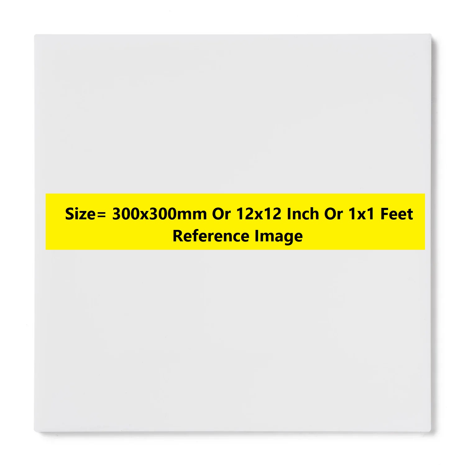 Picture of WHITE 4mm Acrylic Sheet 4mm White Plastic Sheet 4mm Thick Acrylic Sheets Cutting Size 300x300mm Or 12×12 Inch Or 1×1 Feet 12 Inch Acrylic Sheet White Perspex Acrylic Sheet 4mm White Acrylic Plexiglass