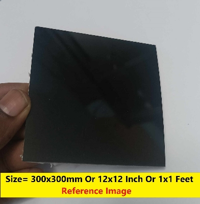 Picture of BLACK 2mm Acrylic Sheet 2mm Black Plastic Sheet 2mm Thick Acrylic Sheets Cutting Size 300x300mm Or 12×12 Inch Or 1×1 Feet 12 Inch Acrylic Sheet Black Perspex Acrylic Sheet 2mm Black Acrylic Plexiglass