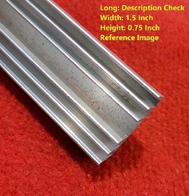 Picture of Long 6 Inch Aluminum Heatsink Width 1.5 Inch Aluminium Heatsink Cooling Radiator 6×1.5×0.75 Inch Aluminium Heat Sink Tools Sets Silver Tone Aluminum Heat Sink For Inverter Transistor IC 6 Inch Heatsink