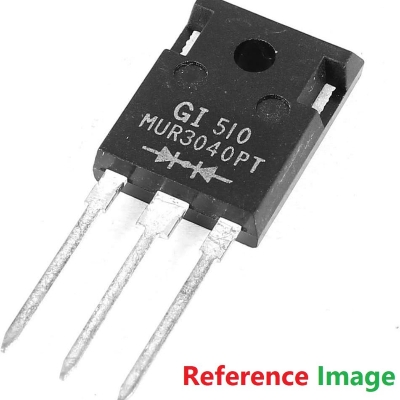 Picture of MUR3040PT 400V 30A High Voltage NPN Power Transistor MUR3040PT Diode Super Fast Recovery Rectifier Diode MUR3040PT Transistor 3 Pin Leads TO-247 3P Package