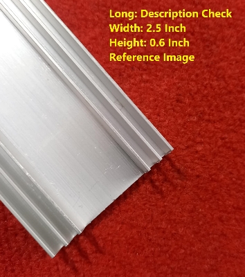 Picture of Long 5 Inch Aluminum Heatsink Width 2.5 Inch Aluminium Heatsink Cooling Radiator 5×2.5×0.75 Inch Aluminium Heat Sink Tools Sets Silver Tone Aluminum Heat Sink For Inverter Transistor IC 5 Inch Heatsink