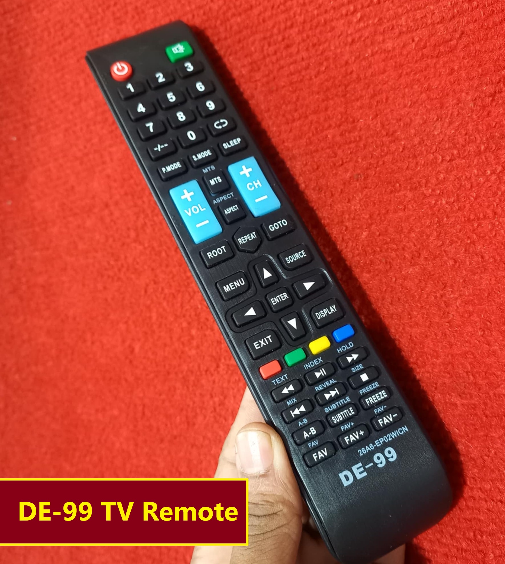 Picture of DE-99 TV Remote Controller DE-99 TV Remote Control TV Remote 26A6-EP02WICN TV Remote For RA-NGS TRAN-STEC China Smart LED TV Remote
