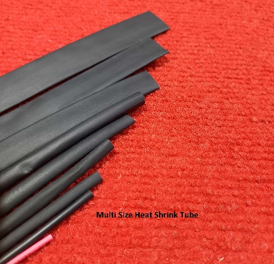 Picture of Multi Size Heat Shrink-(1/2/3/4/5/6/8/10/12mm) 1x9 Gauge (Per Size 1 Guage) Heat Shrink Tubing Electrical Connection Wire Cables Wrap Waterproof 9 Gauge Shrinkage Sleeve Kit Heat Shrink Tubes