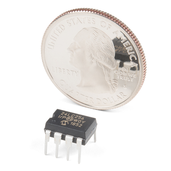 Picture of 24LC256P IC 24LC256 Serial CMOS EEPROM 256KB 32Kx8 Serial 24LC256P EEPROM IC DIP-8 8 Pin Leads Package IC 24LC256P EEPROM IC