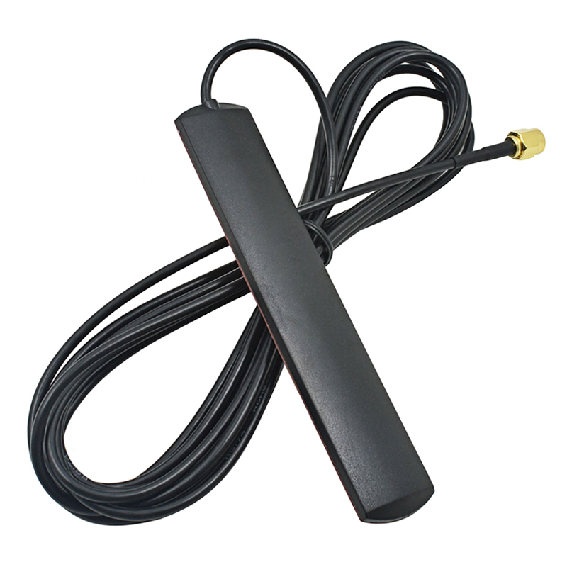 Picture of SMA Flat Blade Antenna Frequency 915MHz With 3M Cables With Adhesive Sticker Mount Patch Antenna