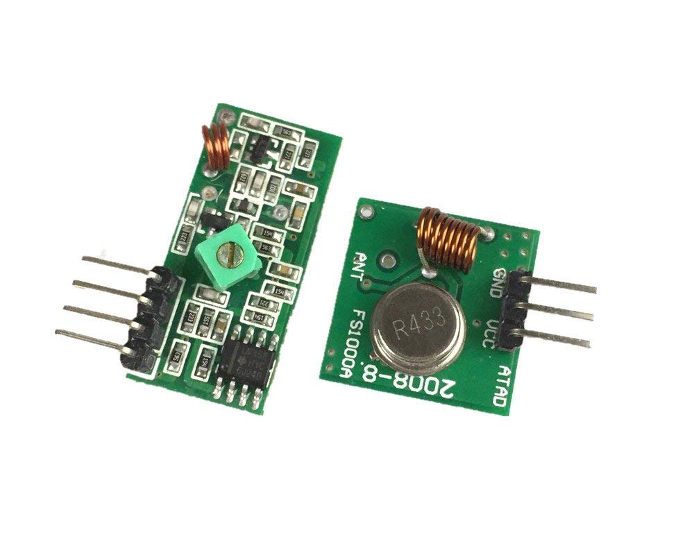 Picture of FS1000A 433MHz TX RX RF Radio Module FS1000A Transmitter Receiver 433MHz Module For Arduino FS1000A 433MHz RF Transmitter Receiver Module Adapters