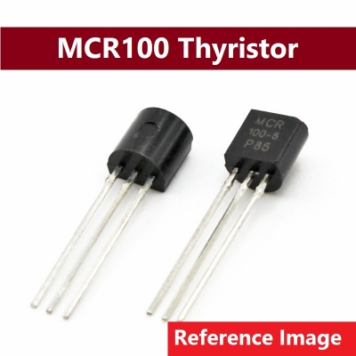 Picture of 10Pcs - MCR100 Thyristor MCR100-6 400V 0.8A MCR100 Transistor Thyristor 3 Pin Leads TO-92 Package SCR MCR100-6 SCR Thyristor