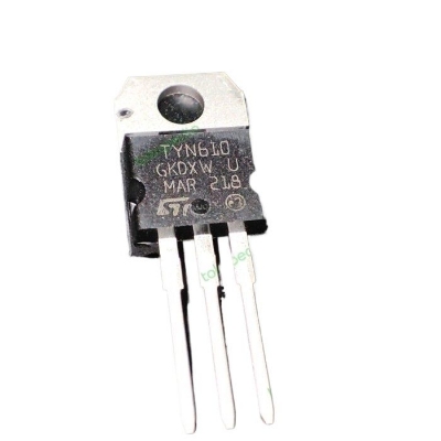 Picture of TYN610 IC TYN610 Thyristor SCR 600V 10A TYN610 Transistor TYN610 SCR 10A 600V Thyristor Unidirectional Thyristor SCR TO-220 Package 3 Pin Leads