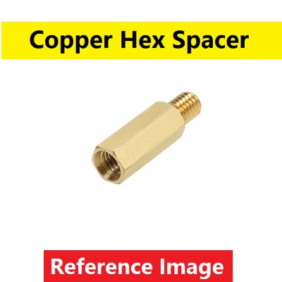 Picture of 5Pcs - 8mm Hex Spacer FEMALE Parts 8mm Hex Female To Male 8mm Brass COPPER Hex Spacer Suitable For M3 Screws Tools Sets Brass Hex Threaded Pillar Standoff Spacer