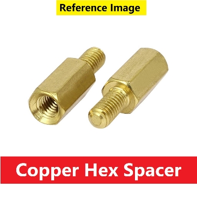 Picture of 5Pcs - 18mm  Hex Spacer FEMALE Parts 18mm Hex Female To Male 18mm  Brass COPPER Hex Spacer Suitable For M3 Screws Tools Sets Brass Hex Threaded Pillar Standoff Spacer