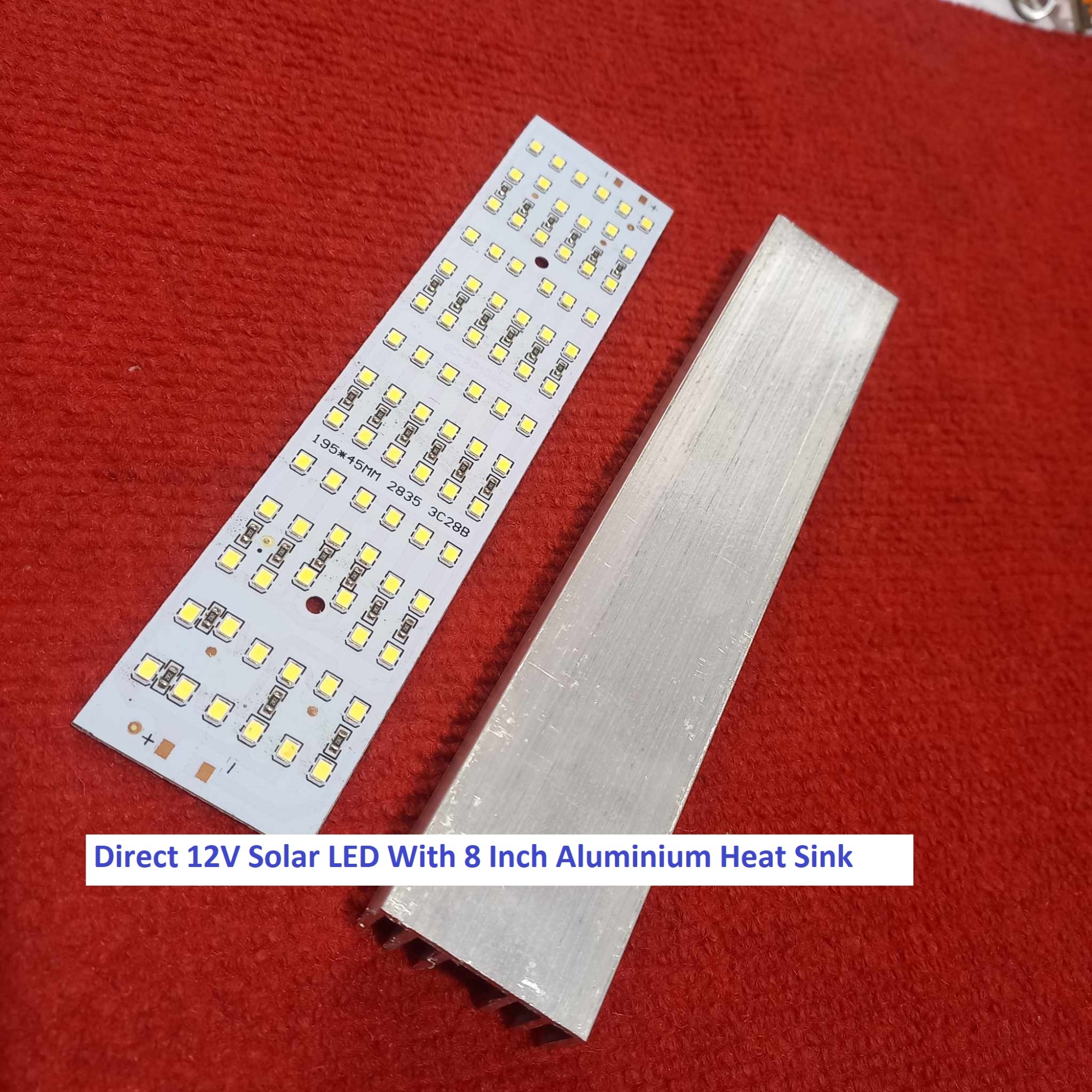 Picture of Direct 12V Solar LED with 8 Inch  Aluminium Heat with 12v Solar Led  White Color 195x45MM DC 12V Direct Solar LED  with 8 Inch Heat Sink  For Bedroom Garden Outside Solar Light Office Home LED DIY
