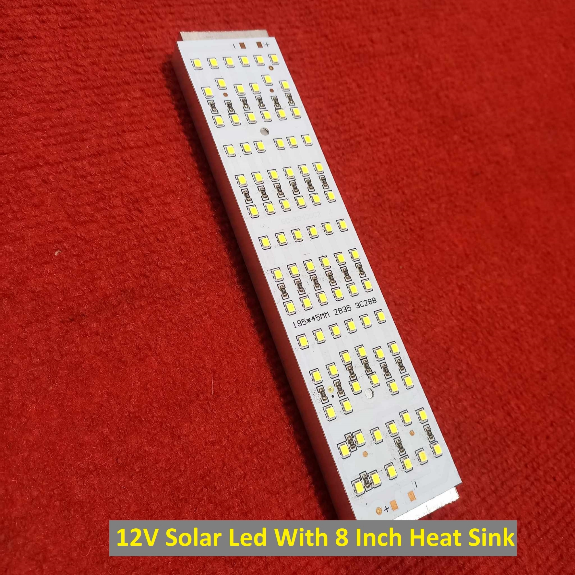 Picture of Direct 12V Solar LED with 8 Inch  Aluminium Heat with 12v Solar Led  White Color 195x45MM DC 12V Direct Solar LED  with 8 Inch Heat Sink  For Bedroom Garden Outside Solar Light Office Home LED DIY
