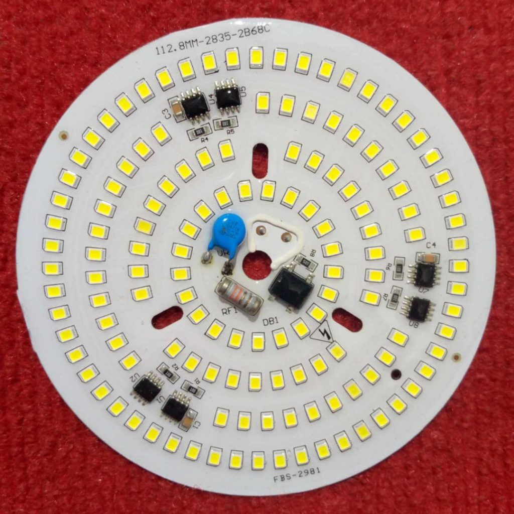 Picture of Waterproof Round WHITE 50W DIRECT AC 220V 50Watt LED Light Bulbs 112mm 96Pcs White SMD LED Light Board 220V SMD LED Light Plate SMD LED Light 50W With MOV