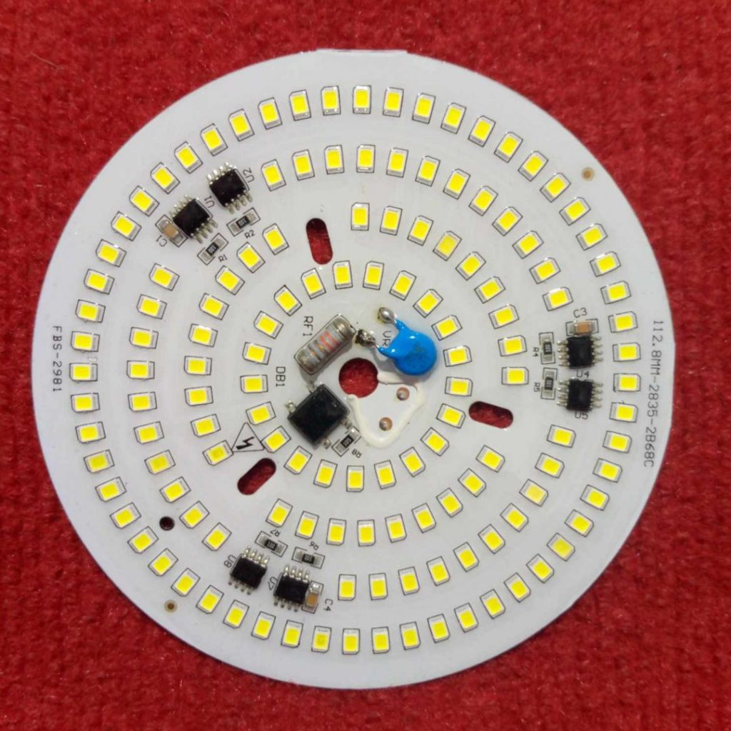 Picture of Waterproof Round WHITE 50W DIRECT AC 220V 50Watt LED Light Bulbs 112mm 96Pcs White SMD LED Light Board 220V SMD LED Light Plate SMD LED Light 50W With MOV