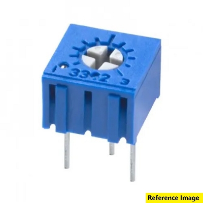 Picture of 3Pcs - 3386 SQUARE 102 1K Potentiometer 3 Pin Leads Trimpot 1K 102 Variable Resistor Volume Control Pot 1K Resistor 1K Volume 1K Variable Resistor 102 Potentiometer 1/2W Multiturn