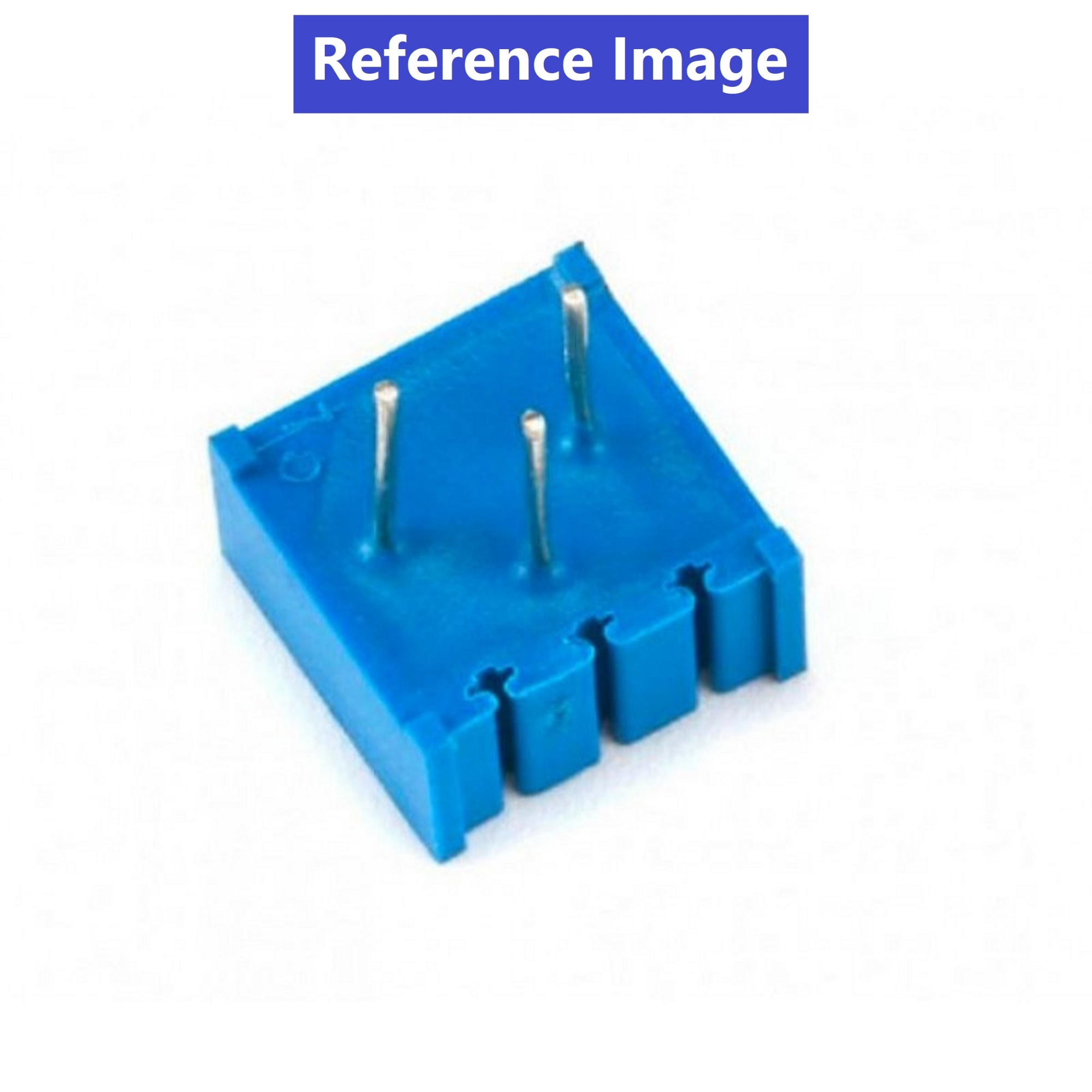 Picture of 3Pcs - 3386 SQUARE 102 1K Potentiometer 3 Pin Leads Trimpot 1K 102 Variable Resistor Volume Control Pot 1K Resistor 1K Volume 1K Variable Resistor 102 Potentiometer 1/2W Multiturn