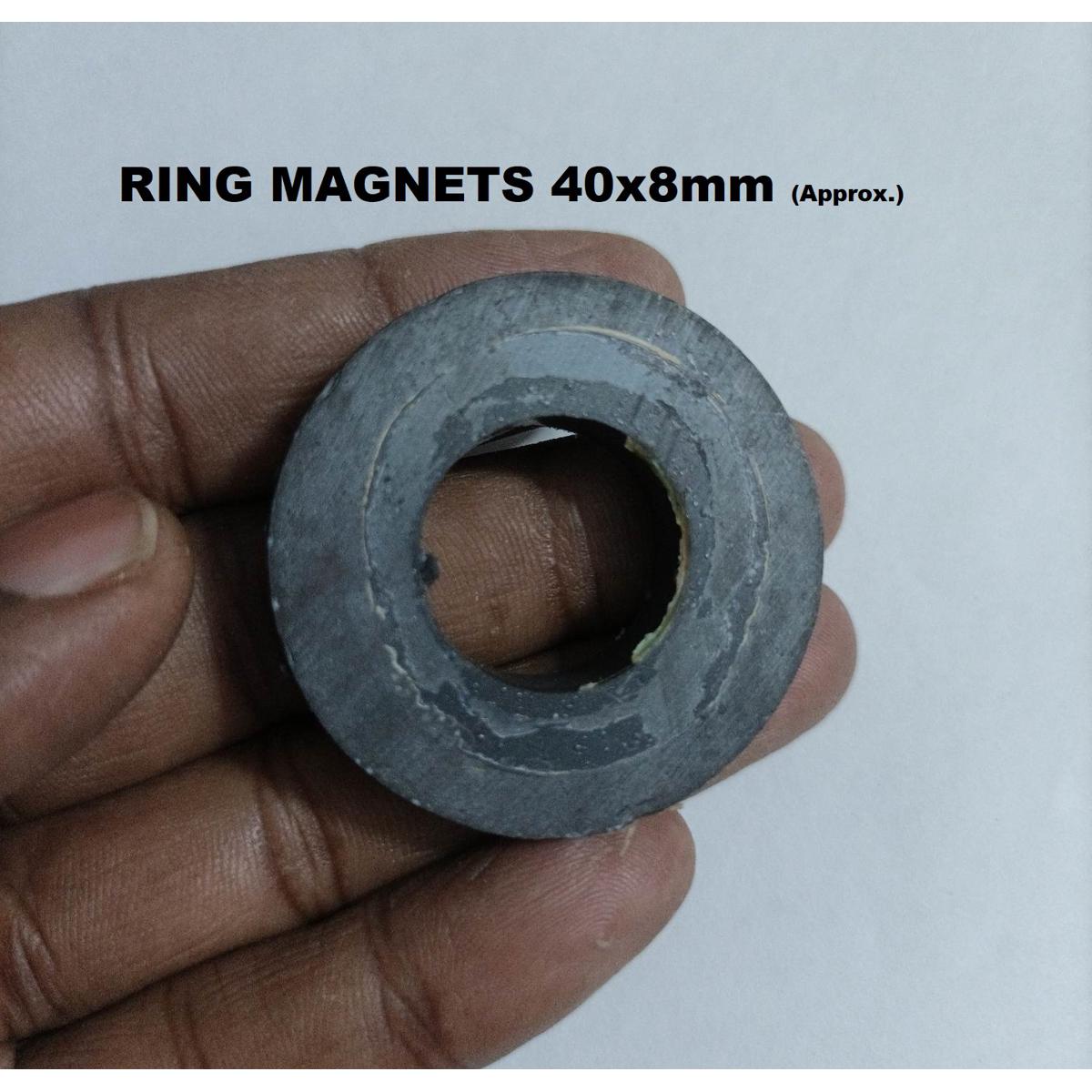 Picture of 1Pcs- Black 40Mm Ring Magnets 40X8Mm Ring Magnets Multipurpose Permanent Round Ring Magnet Permanent Magnet