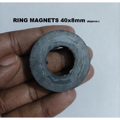 Picture of 1Pcs- Black 40Mm Ring Magnets 40X8Mm Ring Magnets Multipurpose Permanent Round Ring Magnet Permanent Magnet