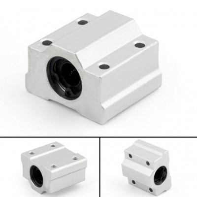 Picture of Aluminum Linear Motion 8mm Ball Bearing Slide Bushing 34x30x22mm Solid Polymer Linear Motion Shaft SC8UU For CNC Machine 3D Printer