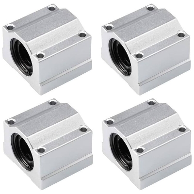 Picture of Aluminum Linear Motion 8mm Ball Bearing Slide Bushing 34x30x22mm Solid Polymer Linear Motion Shaft SC8UU For CNC Machine 3D Printer